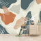 GIVLWF Papier Peint Mural de Forme Abstraite Et Feuilles, Impression De Conception Bohème Déco de La Maison - pour Salon Chambre D'enfant Décoration Murale 400 x 280 cm