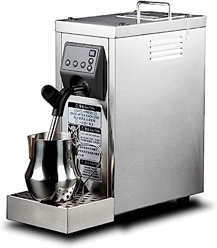 Macchina per schiumare il caffè commerciale elettrica, Montalatte, Intervallo di impostazione della temperatura 40°C-90°C (104°F - 194°F) Pompa a pressione a 4 bar, per caffè, latte, Bubble Tea, Milk
