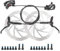 MTB Hydraulische Scheibenbremse Set, Aluminiumlegierung Doppelkolbenbremse mit 160mm Scheibenbremsscheiben für Fahrrad Rennrad Mountainbike BMX (Vorne Links, Rechts Hinten)