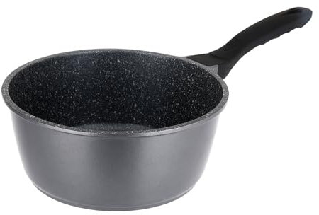 Sitram 714220 Cazo Aluminio fundido Interior efecto piedra Ø20 cm H9 cm - Revestimiento antiadherente sin PFOA, Mango resistente al calor - Todas las fuentes de calor incluida la inducción