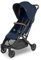 UPPAbaby Minu V2 Reise-Kinderwagen, leicht, tragbares Design, einhändig faltbar, Schultergurt und Leder-Stoßstange inklusive, Noa (Marineblau/Carbonrahmen/Sattelleder)