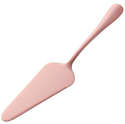 MAGICLULU Pala Per Torta Seghettata in Acciaio 304 Utensile Da Cucina Per Pizza Formaggio e Dolci Design Ergonomico Facile Da Pulire Finitura Specchio Oro Rosa