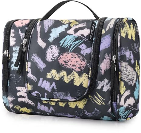 FOREGOER Trousse de Toilette Voyage Grande Sac de Toilette cosmétiques à Suspendre Vanity Femme