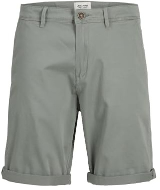 JACK & JONES Herren Chino Shorts Regular Fit 12165604 ,Agave Green ,XL