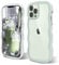 ORDA iPhone 12 Pro Max Case - Cute Wave Frame Curly Shape Shockproof Hard PC Phone Cover for Women and Girls - Compatible With 6.7 Inch iPhone 12 Pro Max - Mint Green