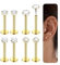 Chriscoco 16G Tragus Piercing Lippenpiercing Labret Piercing Conch Piercing Medusa Edelstahl Gold Helix Piercings Medizinische Ohrstecker Nasenpiercing 8mm