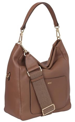 Abro Leather Dalia Hobo Bag Raquel Small S Camel
