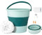 Portable Washing Machine, 10 L Foldable Washing Machine, Folding Underwear Washing Machine, Ultrasonic Turbine Sock Clothes Portable Washer for Baby Clothes, Underwear, Camping, RV, Travel