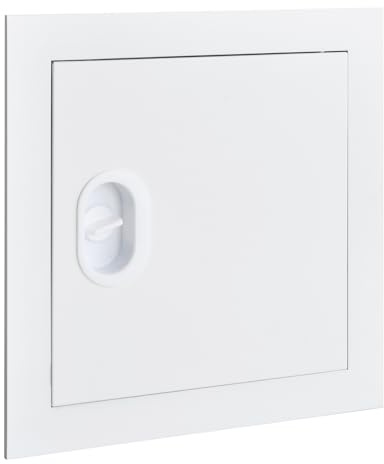 Gudalea Trappe Bateau Etanche, Trappe de Révision 20X20cm, Trappe de Visite Plafond, Trappe de Maintenance avec Fermeture, pour Inspection et Couverture, Blanche