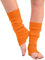 CHAAL® Women's Grey Knit Leg Warmers Women Leg Warmer 80'S Teen Fancy Dress Dance wear Womens Stylish Leg Warmers - Ladies Girls Leg warmers for carnival fancy dress party (Orange)