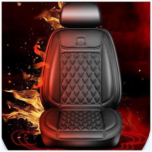 Wizvox 12V Sitzheizung Auto Auflage 12v, DREI Temperaturstufen Einstellbar, GleichmäßIge Wabenheizung Sitzkissen Auto Vordersitze, füR Auto, Home Office,D