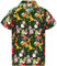 King Kameha Funky-Hawaii-Hemd, Weihnachten, Herren, Kurzarm, Chistmas-Written-Santa, Grün, 3XL