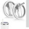 zoerbufan 2 Pack Leakproof Lids for Stanley Cup, 40 oz Tumbler Flip Straw Lid Replacement Fit, Tumbler Detachable Flip Straw Lid with 2 Straws (White)