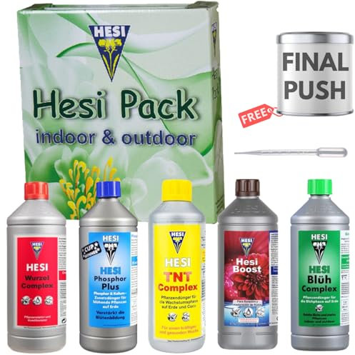 Hesi Dünger Set Grow Blüte Blüh Complex Boost Blütendünger Blütephase Phosphor Plus Zubehör