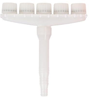 ANDRESLAD 1 Pezzo 5 irrigatore per prato tubo flessibile fluire tubo da giardino espandibile spritz spruzzatore per irrigatore per irrigazione addominali bianca