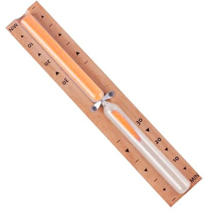 DimyFew Sauna 30 Minuten Sandglas -Sand -Timer, rotierende Sanduhr, Wandmontage, genau, Orangensand