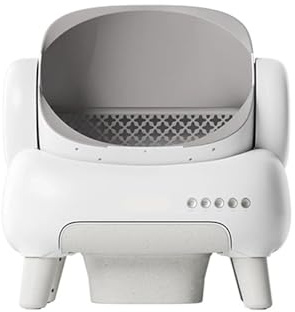 M1 Lettiera for gatti automatica autopulente Toilette intelligente for Sabbiera for autodifendibile inodore Prodotto for(White)