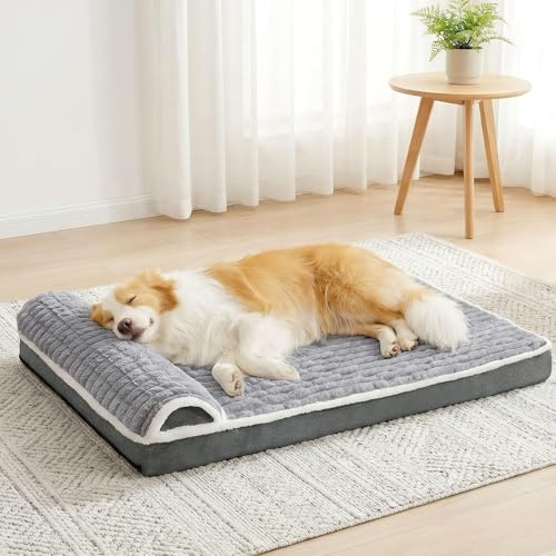 Jolibean Panier Chien Grande Taille Orthopédique, 91x61 cm