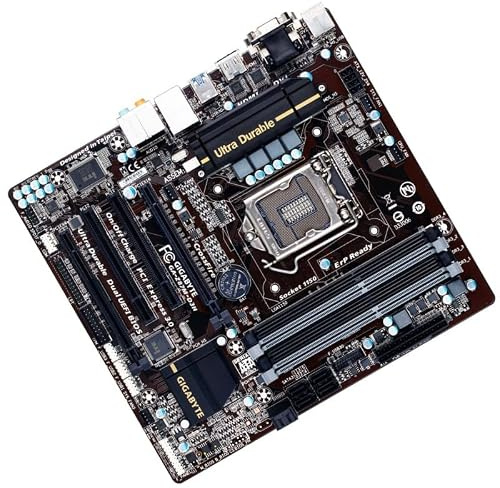 Placa base GIGABYTE GA-Z87M-D3H LGA 1150 formato Micro ATX RAM DDR3 VGA HDMI DVI