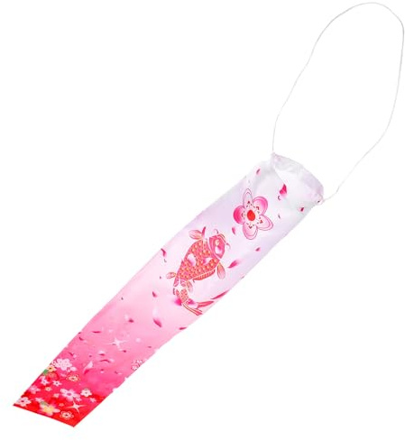 GANAZONO Japanische Koi Fisch Windsack Gartendekoration Hängender Karpfen Streamer mit Fließendem Band für Balkon Fenster und Outdoor Bereich