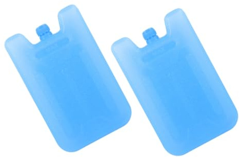 Toyvian Lot de 2 Blocs Réfrigérants Grosse Taille pour Glacière et Ventilateur de Climatiseur, Pains de Glace Réutilisables en Polyéthylène, Packs de Glace Portables pour