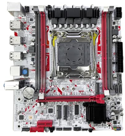 Ounfhtrttk X99G757 X99 Motherboard LGA 2011-3 DDR3 Desktop Gaming Board HM55 Chipset Supports E5 2666/2673/2676/2678/2696 V3 CPU Chip