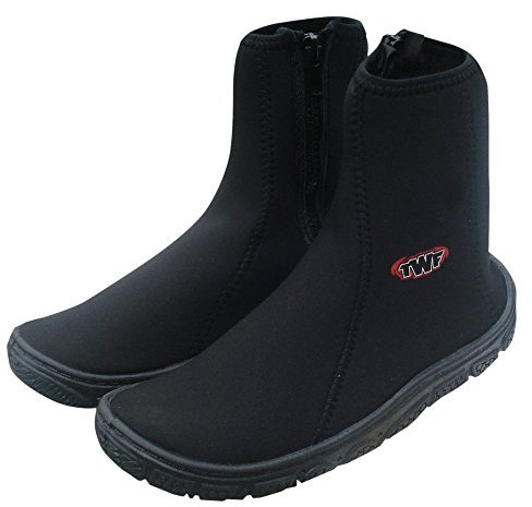 TWF Unisex Aqua Boots, Black, Size 44 10 UK