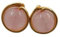 Ohrstecker Edelstein Rosenquarz (Vergoldet)