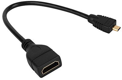 Adattatore Convertitore Video da 1080P Micro Maschio a Mini HDMI Femmina per HDTV Dvd