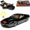 Pontiac Firebird Knight Rider KITT Mit Licht 1/24 Jada Modell Auto mit individiuellem Wunschkennzeichen