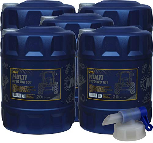 100L Original MANNOL Multi UTTO WB 101 API GL-4 Landmaschinenöl + Auslaufhahn