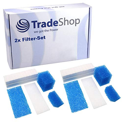 2x Filter-Set 5in1 Nass-Filter Motorschutzfilter Mikrofilter Schaumstofffilter Staubsaugerfilter für Thomas Twin Genius T1 T2 TT Parquett Aquafilter