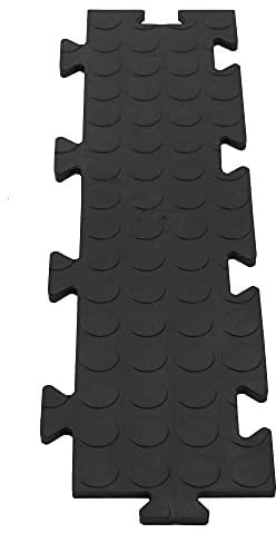 Piastrelle di giunzione in PVCBubble Design colore nero antiscivolo Dimensioni 120 x 500 x 8 mm