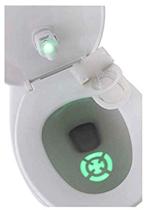 Potty Projector, Toilet Bullseye Motion Sensor, Boys Target for Potty Training (White, 1)