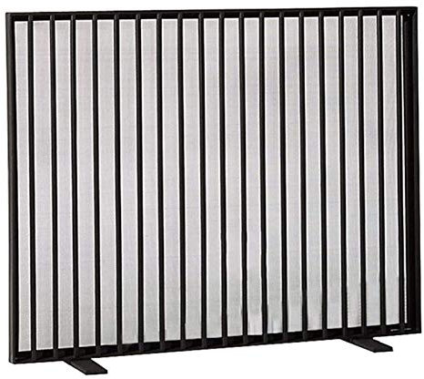 FUFU Parascintille Schermi fuoco solido decorativo, Camino Fender Ampia rete metallica di sicurezza Fire Place Guard for legno e carbone di cottura, stufe, griglie Nero Protezione per Stufa e Caminett