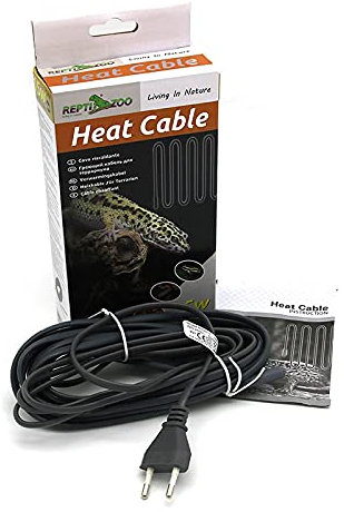 KEPOHK Cavo scaldante in silicone per animali domestici, cavo di alimentazione da 1,7 m Rettile Vivarium Propagator Fili caldi 15 W 50 W 25 W 80 W 4 m-15 W