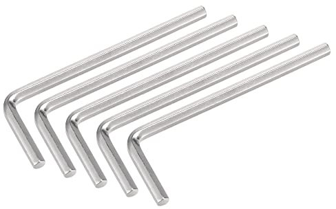 sourcing map 3mm Hex Key Wrench, L Shaped CR-V Repairing Tool 5 Pcs