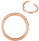 BLESSMYLOVE 0.8mm 8mm Roségold Nasenring Hoop 316L Chirurgenstahl Knorpelohrring Septum Clicker Ring Edelstahl Klappbarer Segmentring Lippenring Conch Daith Helix Rook Tragus Body Piercing Schmuck