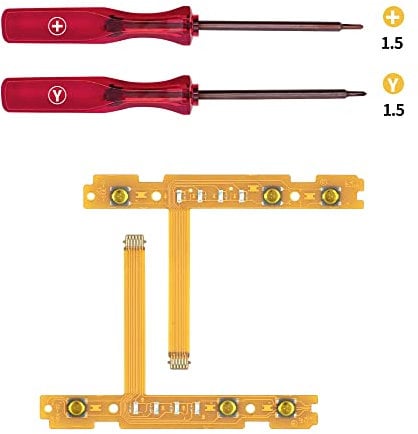 Mcbazel SL SR Flachbandkabel Flexkabel Reparaturset Ersatzteile mit Schraubendreher für Nintendo Switch/Switch Oled Joycon Controller, Nicht für NS Switch 2