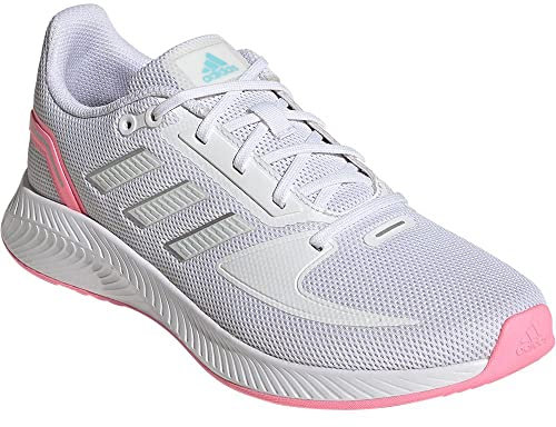 Adidas Damen Run Falcon 2.0 Laufschuhe, Weiß Cloud White Cloud White Bliss Blue, 37 1/3 EU