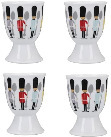 KitchenCraft Ensemble de 4 Coquetiers en céramique fantaisie