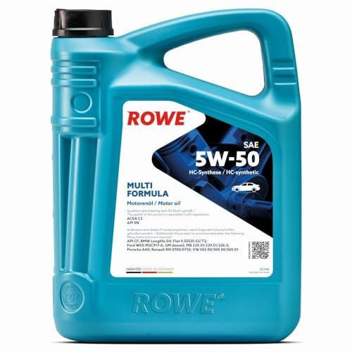 ROWE Motoröl HIGHTEC MULTI FORMULA SAE 5W-50 (20148) Teilsynthetiköl 5 L
