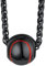 FindChic Kette für Herren Baseball Anhänger aus Edelstahl Kettenlänge 61 cm verstellbar als Geschenk zum Geburtstag, Weihnachten, Valentinstag Schwarz