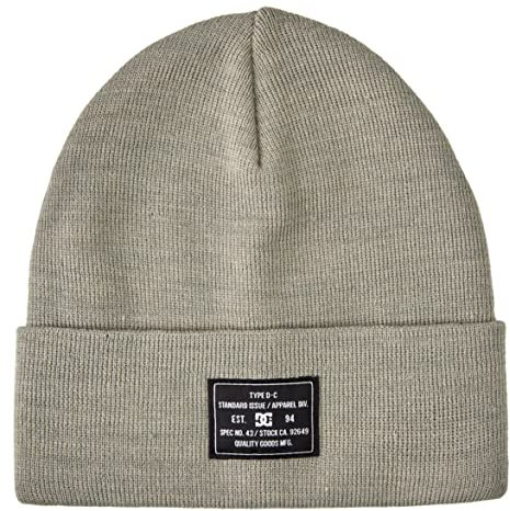 DC Shoes Label - Beanie for Men - Mütze - Männer - One Size - Grau