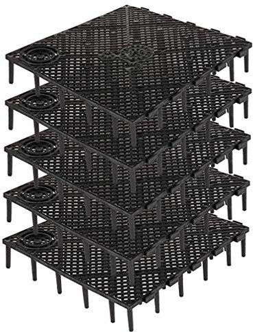 ibasenice Gitter Aquarium- Bodenfilterplatte – Splei?en von Aquarium- Filterplatten Aquarium- Bodenfilter- Schindeln Praktische Aquarium- Filter- Schindeln Schwarz 15 cm (10) Soil Aquarium