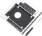 Multibao Universal SATA 2nd SSD HDD Hard Drive Caddy, SATA III 2.5 Hard Drive Bay Caddy HDD SSD Converter Adapter 12.7mm CD-ROM Tray