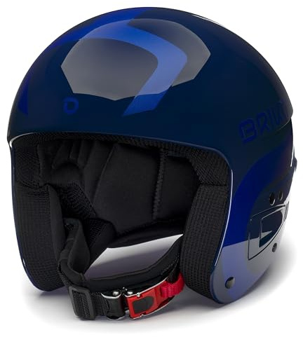 Briko, Helmet Unisex Erwachsene, Shiny Downriver Blue-Metal Royal Blue, 56
