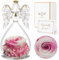 Sunia Ewige Rose Engel Geschenke für Frauen, Engel Figur Geschenke für Mama, Geburtstagsgeschenk für Frauen, Mutter Oma Geschenk, Schutzengel Rose Geschenke zum Muttertag Weihnachten Valentinstag