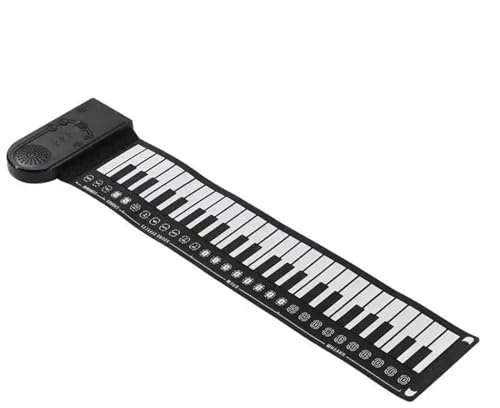 WOMELF 49 Key Foldable Musical Keyboard Wear Resistant Soft Environmentally Friendly Electric Piano For Home Keyboard Piano for Beginner