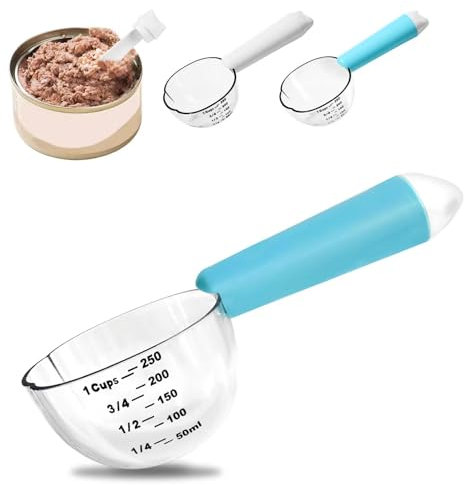Mutclord Dog food measuring scoop 1cup,cat food scoop, Pet food scoop,cat spoons for wet food.Accurate measurement,Also can be used for rice, flour, soybean and other kinds of grain.